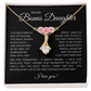 To My Bonus Daughter - Alluring Beauty Necklace with "My Soul Still Had Space" Message