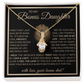 “To My Bonus Daughter” Alluring Beauty Necklace Poetic Gift from Bonus Dad to Stepdaughter