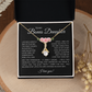 To My Bonus Daughter - Alluring Beauty Necklace with "My Soul Still Had Space" Message