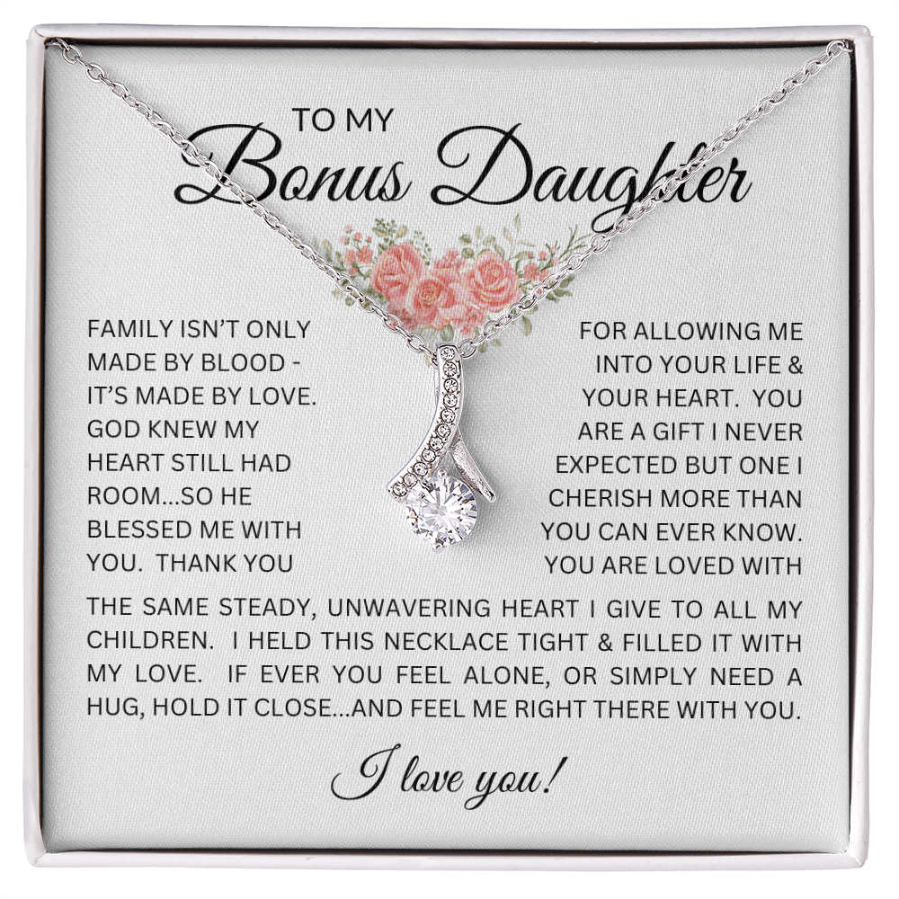 Blessed to Have You - Bonus Daughter Alluring Beauty Necklace Stepdaughter / Bonus Daughter Gift from Bonus Dad
