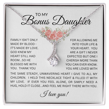 Blessed to Have You - Bonus Daughter Alluring Beauty Necklace Stepdaughter / Bonus Daughter Gift from Bonus Dad