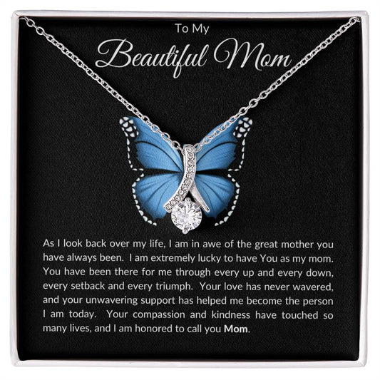 To My Beautiful Mom - Alluring Beauty Necklace