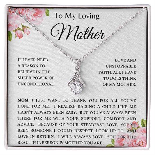 To Mom - Alluring Beauty Necklace