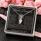 “To My Bonus Daughter” Alluring Beauty Necklace Poetic Gift from Bonus Dad to Stepdaughter