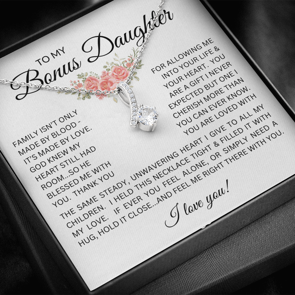 Blessed to Have You - Bonus Daughter Alluring Beauty Necklace Stepdaughter / Bonus Daughter Gift from Bonus Dad