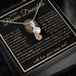 “To My Bonus Daughter” Alluring Beauty Necklace Poetic Gift from Bonus Dad to Stepdaughter