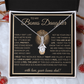 “To My Bonus Daughter” Alluring Beauty Necklace Poetic Gift from Bonus Dad to Stepdaughter