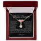 To My Bonus Daughter - Alluring Beauty Necklace with "My Soul Still Had Space" Message