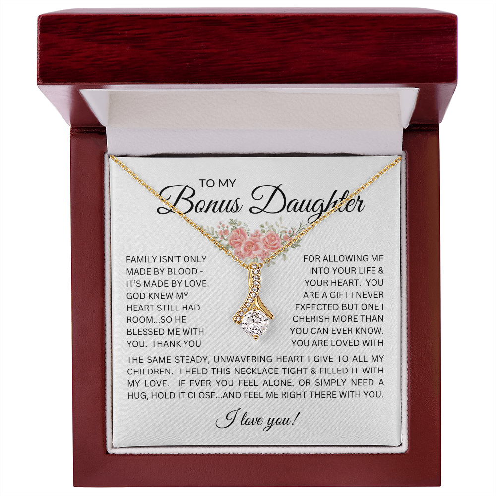 Blessed to Have You - Bonus Daughter Alluring Beauty Necklace Stepdaughter / Bonus Daughter Gift from Bonus Dad