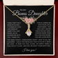 Blessed to Have You - Bonus Daughter Alluring Beauty Necklace Stepdaughter / Bonus Daughter Gift from Bonus Dad