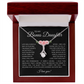 To My Bonus Daughter - Alluring Beauty Necklace with "My Soul Still Had Space" Message