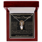 “To My Bonus Daughter” Alluring Beauty Necklace Poetic Gift from Bonus Dad to Stepdaughter