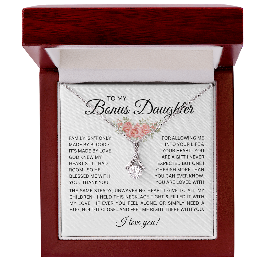 Blessed to Have You - Bonus Daughter Alluring Beauty Necklace Stepdaughter / Bonus Daughter Gift from Bonus Dad