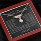 To My Bonus Daughter - Alluring Beauty Necklace with "My Soul Still Had Space" Message