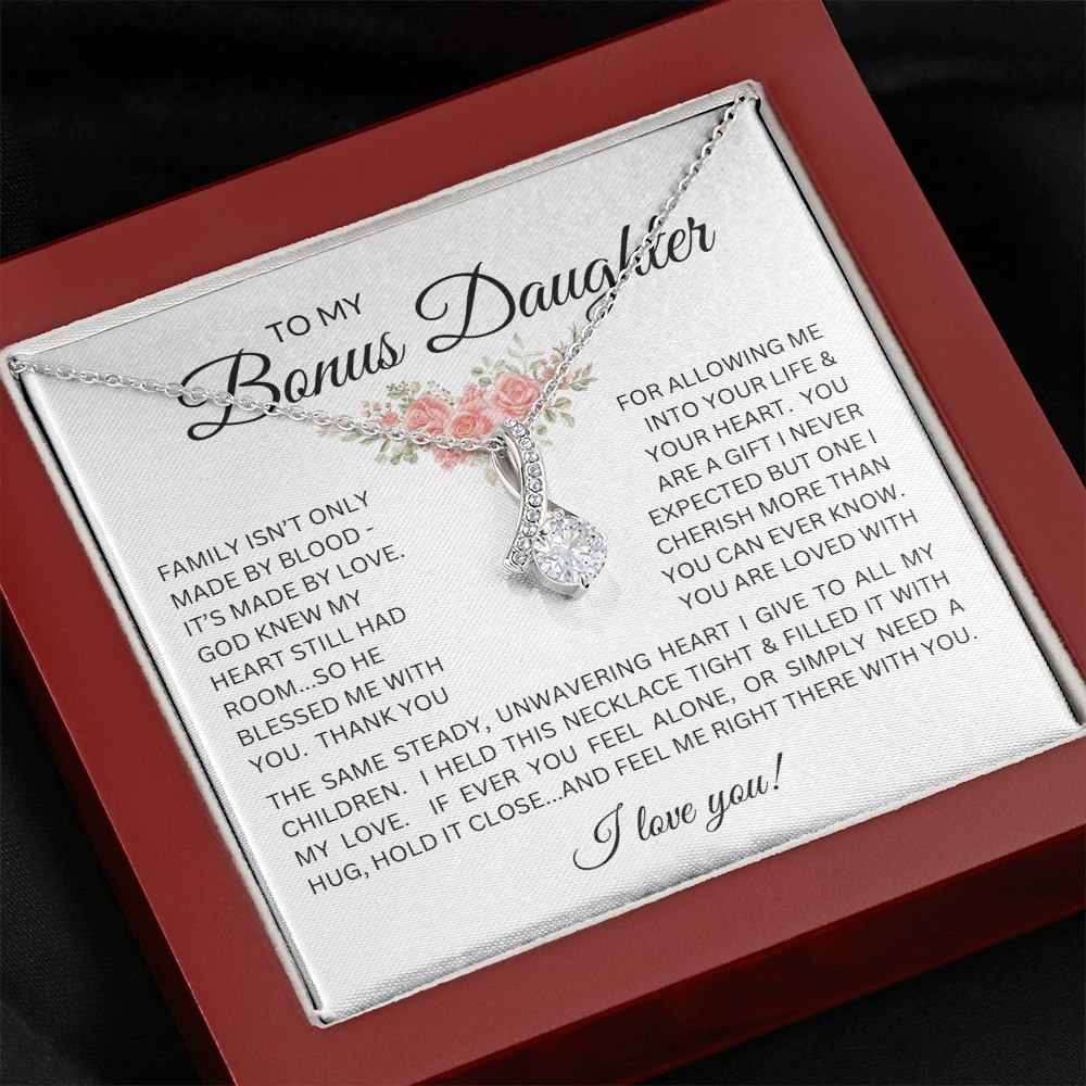 Blessed to Have You - Bonus Daughter Alluring Beauty Necklace Stepdaughter / Bonus Daughter Gift from Bonus Dad