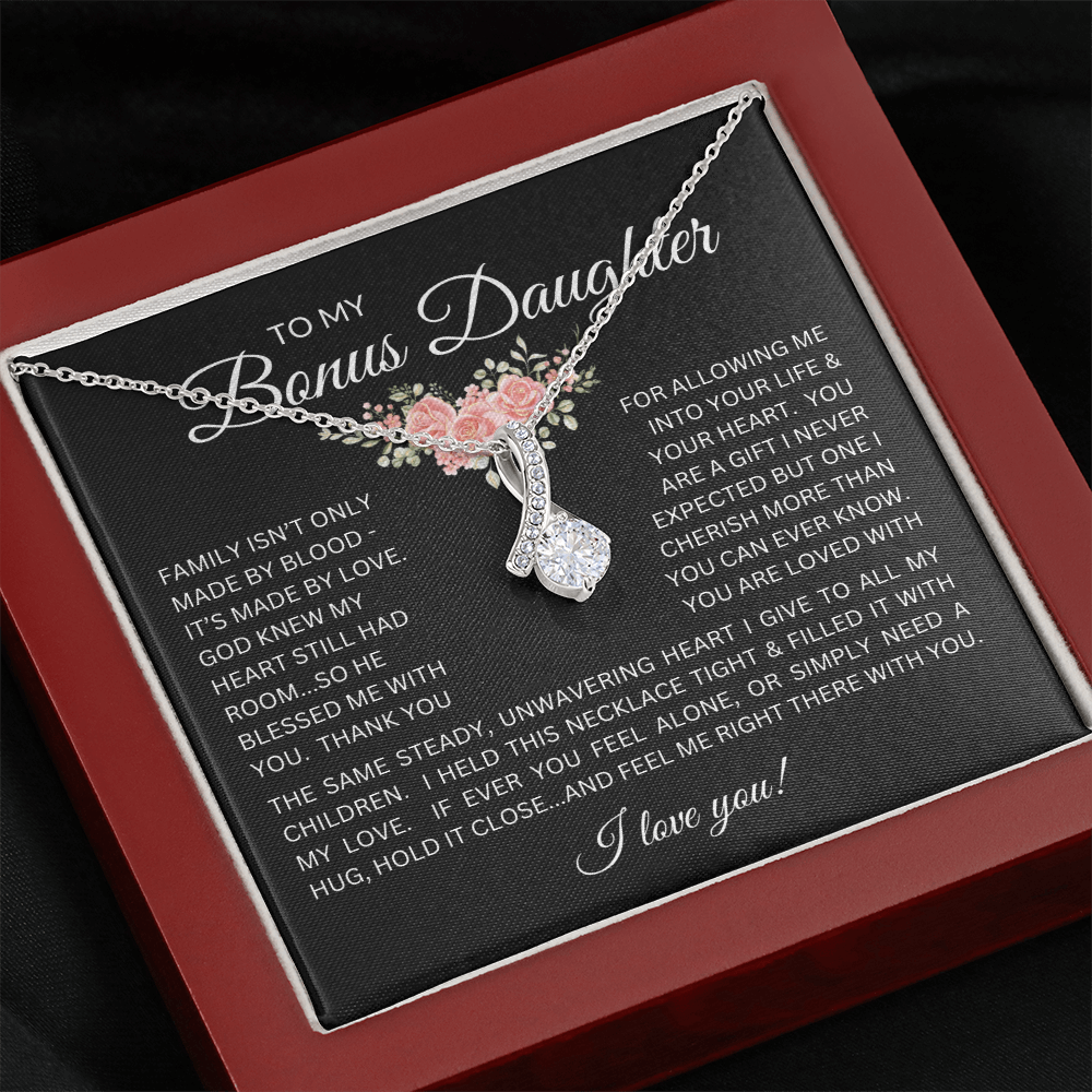 Blessed to Have You - Bonus Daughter Alluring Beauty Necklace Stepdaughter / Bonus Daughter Gift from Bonus Dad