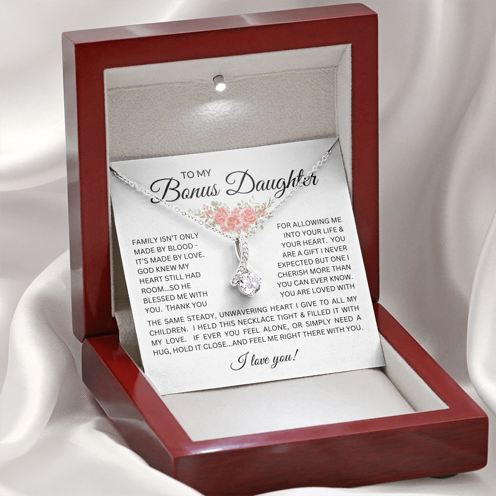 Blessed to Have You - Bonus Daughter Alluring Beauty Necklace Stepdaughter / Bonus Daughter Gift from Bonus Dad