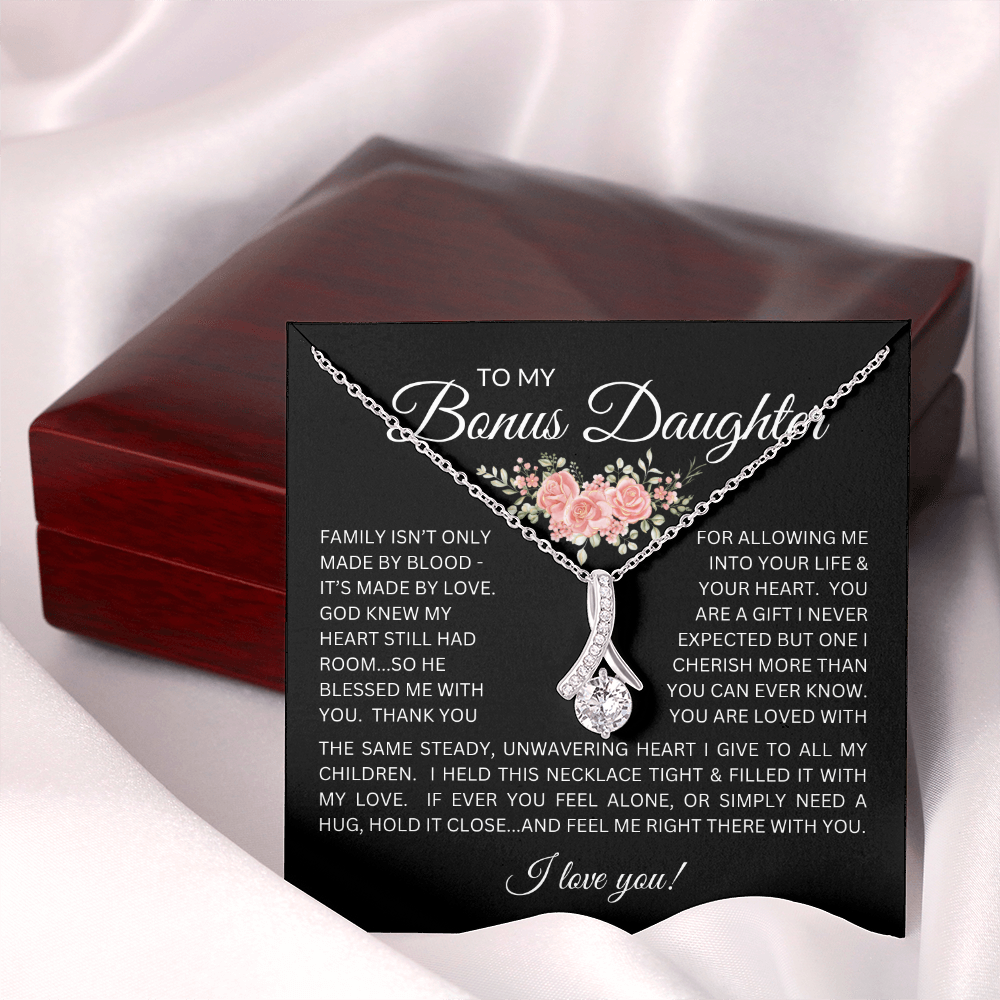 Blessed to Have You - Bonus Daughter Alluring Beauty Necklace Stepdaughter / Bonus Daughter Gift from Bonus Dad