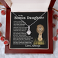 Bonus Daughter Alluring Beauty Necklace with Sentimental Message Card Gift from Bonus Dad to Stepdaughter
