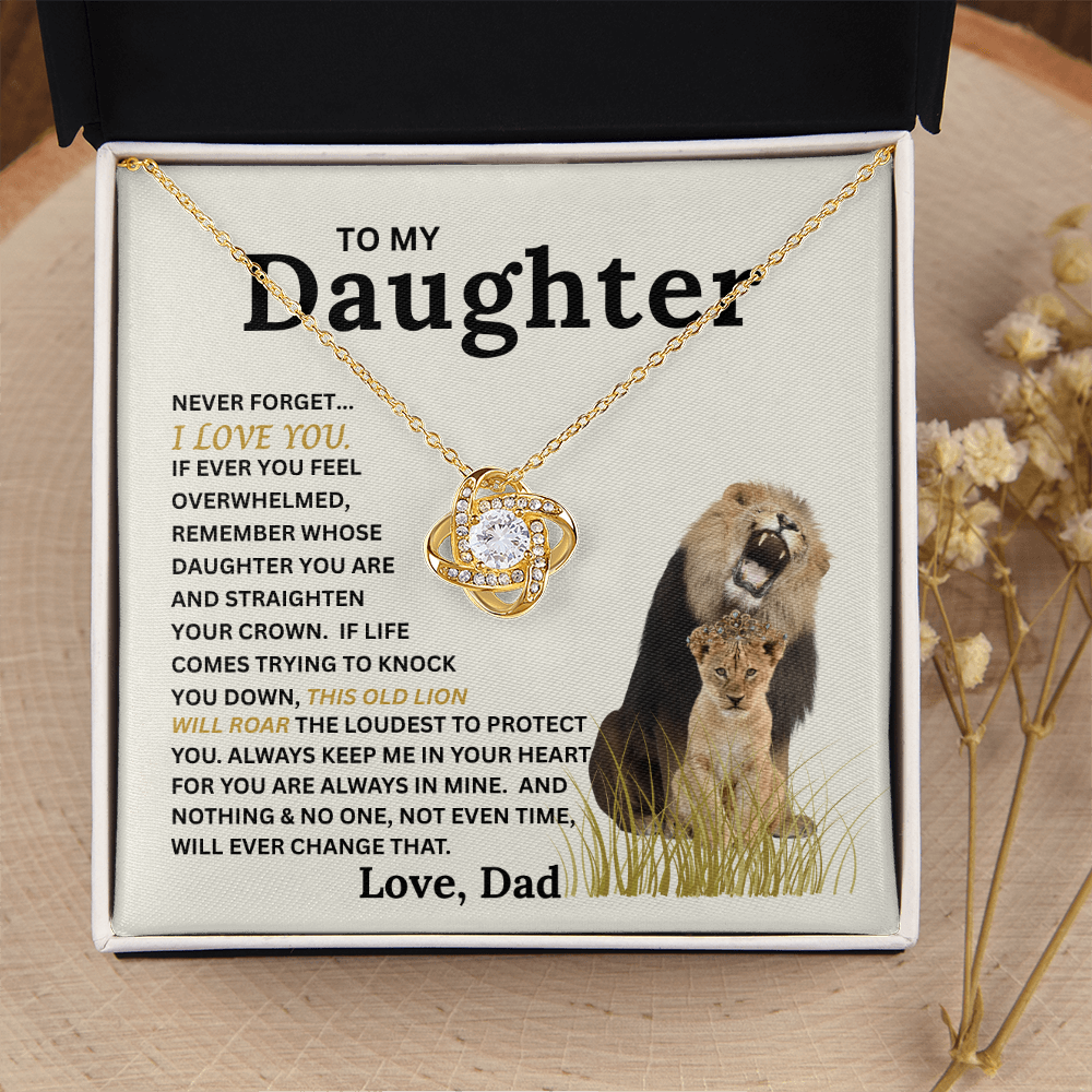 This Old Lion's Roar Love Knot Necklace