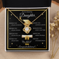 Graduation Gift for Daughter – Love Knot Necklace with Inspirational Message Card | Class of 2026