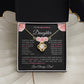 To Daughter From Dad - Charming Love Knot Necklace with Beautiful "Some Day" Message
