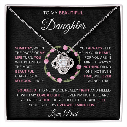 Love Knot Necklace to Daughter from Dad