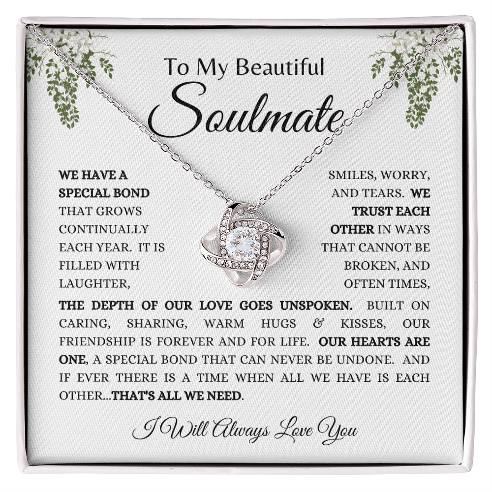 To My Beautiful Soulmate - Love Knot