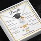 Graduation Gift for Daughter – Love Knot Necklace with Inspirational Message Card | Class of 2026