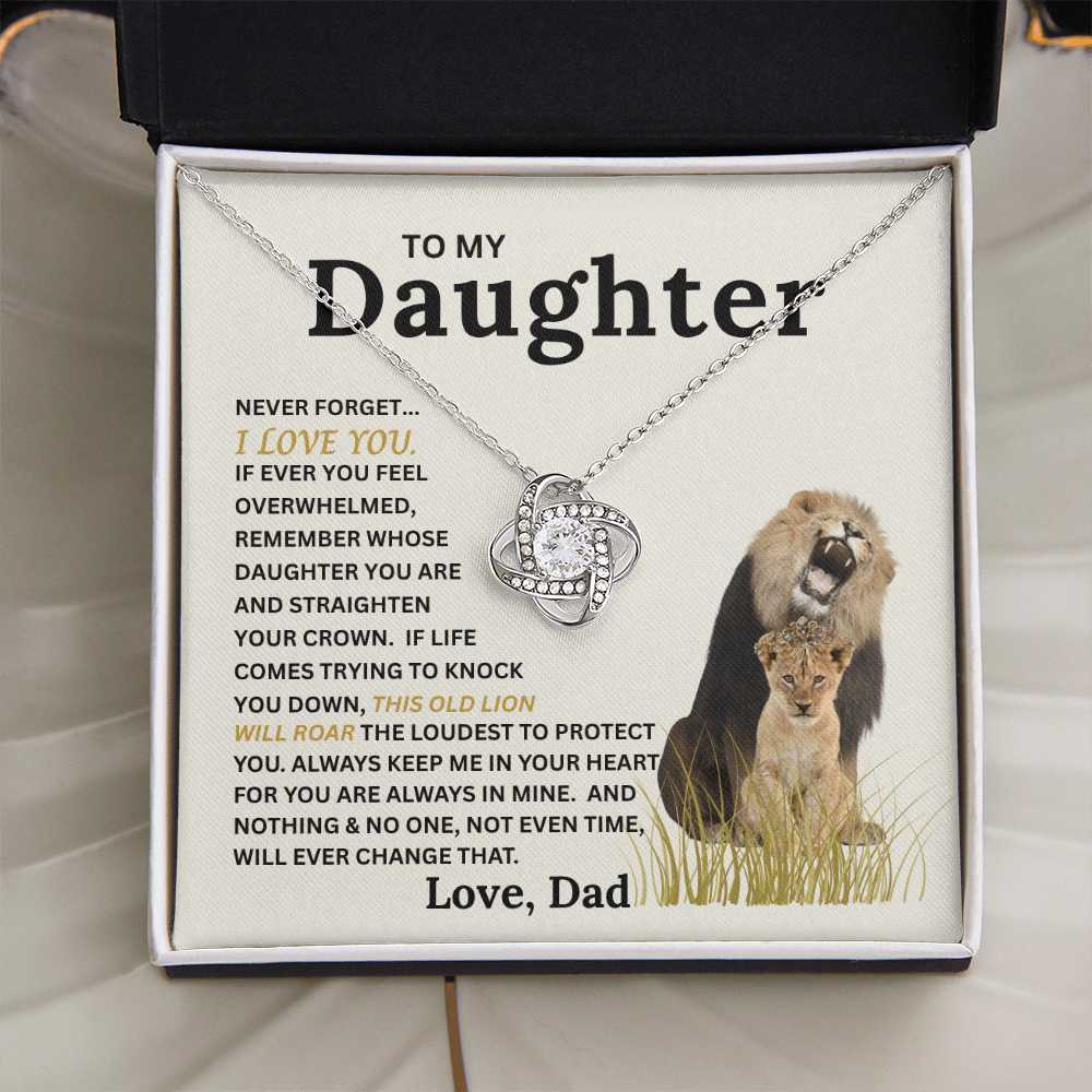 This Old Lion's Roar Love Knot Necklace