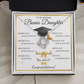 Graduation Gift for Bonus Daughter – Love Knot Necklace with Inspirational Message Card | Class of 2026