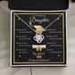 Graduation Gift for Daughter – Love Knot Necklace with Inspirational Message Card | Class of 2026