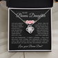 Bonus Daughter Love Knot Necklace from Bonus Dad – Poetic Message Card Gift for Stepdaughter