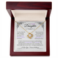 Stunning Daughter Gift "Most Beautiful Chapters" Gold Knot Necklace
