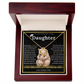On Your Graduation To My Daughter – Papa Bear Love Knot Necklace from Dad Emotional Graduation Gift for Daughter