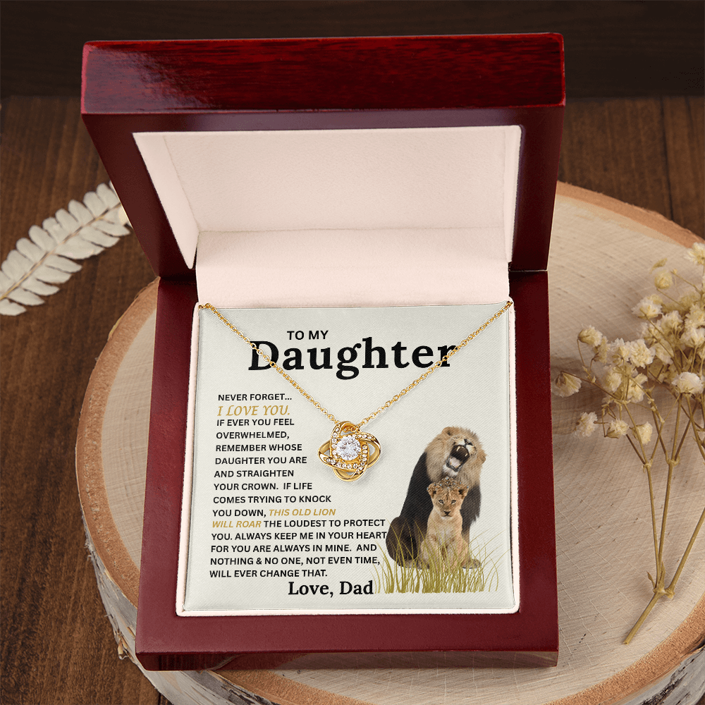 This Old Lion's Roar Love Knot Necklace