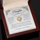 Stunning Daughter Gift "Most Beautiful Chapters" Gold Knot Necklace