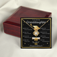 Graduation Gift for Granddaughter – Love Knot Necklace with Inspirational Message Card | Class of 2026