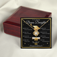 Graduation Gift for Bonus Daughter – Love Knot Necklace with Inspirational Message Card | Class of 2026