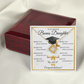 Graduation Gift for Bonus Daughter – Love Knot Necklace with Inspirational Message Card | Class of 2026