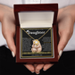 On Your Graduation To My Daughter – Papa Bear Love Knot Necklace from Dad Emotional Graduation Gift for Daughter