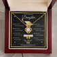 Graduation Gift for Daughter – Love Knot Necklace with Inspirational Message Card | Class of 2026