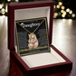 On Your Graduation To My Daughter – Papa Bear Love Knot Necklace from Dad Emotional Graduation Gift for Daughter