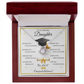 Graduation Gift for Daughter – Love Knot Necklace with Inspirational Message Card | Class of 2026