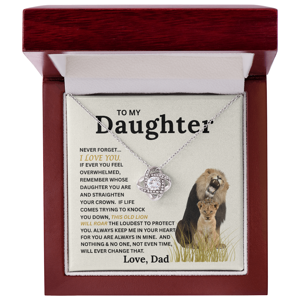 This Old Lion's Roar Love Knot Necklace