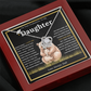 On Your Graduation To My Daughter – Papa Bear Love Knot Necklace from Dad Emotional Graduation Gift for Daughter
