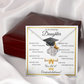 Graduation Gift for Daughter – Love Knot Necklace with Inspirational Message Card | Class of 2026
