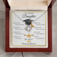 Graduation Gift for Daughter – Love Knot Necklace with Inspirational Message Card | Class of 2026