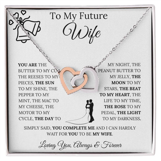 Interlocking Hearts Necklace - Future Wife