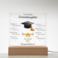 Graduation Gift for Granddaughter – LED Acrylic Plaque with Inspirational Message | Class of 2026 Keepsake